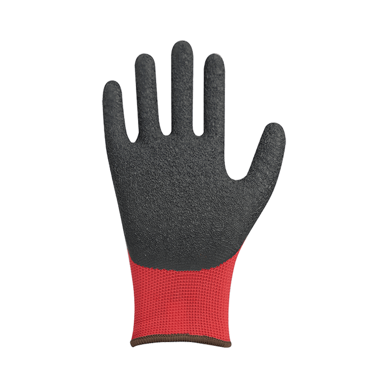 Casca de poliéster 13G + 10 acrílico escovado com revestimento de látex 3/4 Casca de poliéster 13G + 10 acrílico escovado com revestimento de látex 3/4