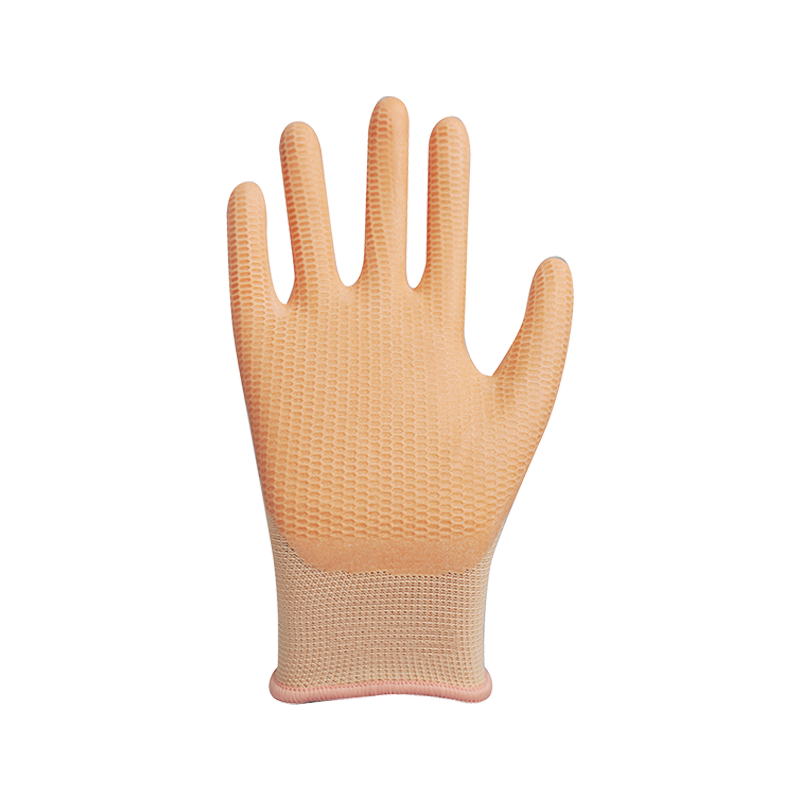 Poliéster 13G com revestimento de espuma de látex antiderrapante